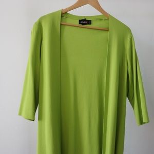 Lime Green Crop Cardigan